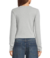BDG Urban Outfitters Motorcycle Club Long Sleeve Knit T-Shirt
