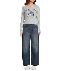 BDG Urban Outfitters Motorcycle Club Long Sleeve Knit T-Shirt