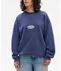 BDG Urban Outfitters NY Badge Knitted Fleece Sweatshirt
