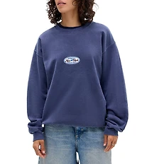 BDG Urban Outfitters NY Badge Knitted Fleece Sweatshirt