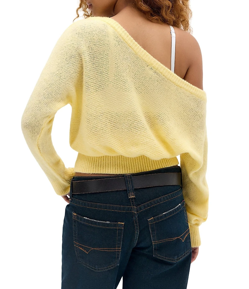 BDG Urban Outfitters Off-The-Shoulder Knit Cropped Top