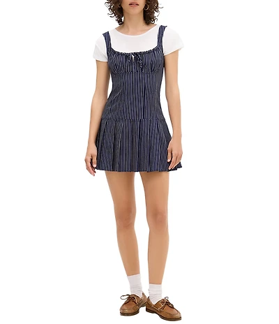 BDG Urban Outfitters Pinstripe Pini Sleeveless Dress