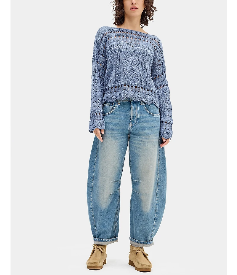 BDG Urban Outfitters Renae Logo-Pocket Barrel Jeans