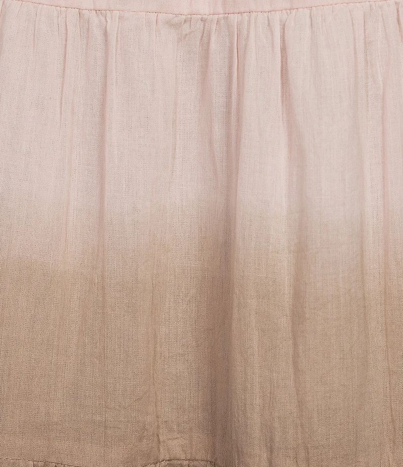 BDG Urban Outfitters Samira Square Tie Front Neckline Short Sleeve Ombre Maxi Dress