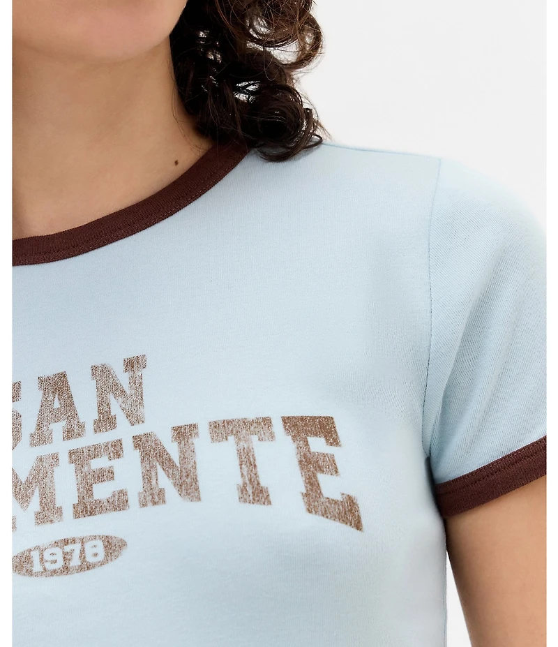 BDG Urban Outfitters San Clemente Ringer Graphic T-Shirt