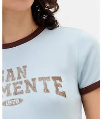 BDG Urban Outfitters San Clemente Ringer Graphic T-Shirt