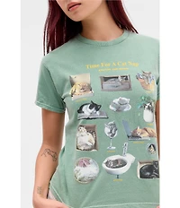 BDG Urban Outfitters Short Sleeve Cat Nap Relaxed Tee