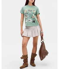 BDG Urban Outfitters Short Sleeve Cat Nap Relaxed Tee
