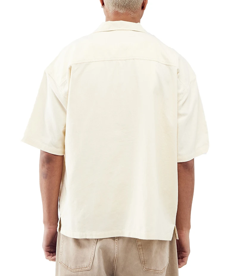 BDG Urban Outfitters Short Sleeve Embroidered Woven Shirt