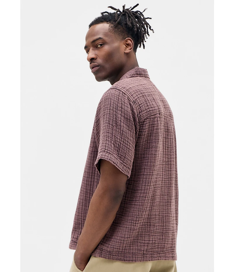 BDG Urban Outfitters Short Sleeve Triple Gauze Shirt