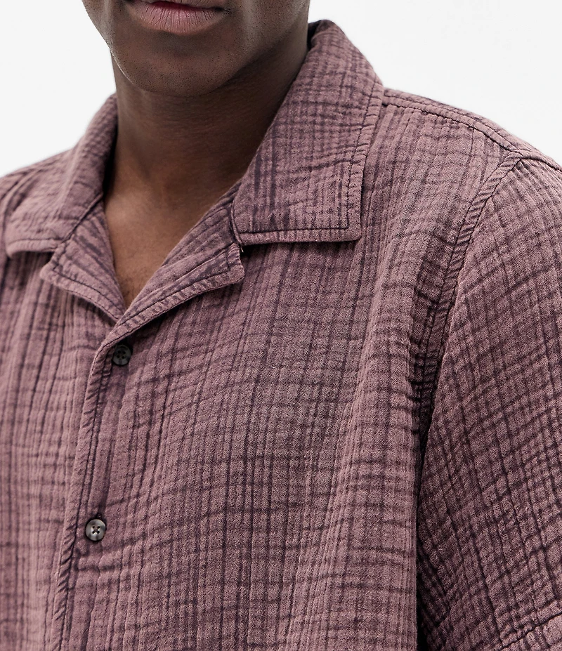 BDG Urban Outfitters Short Sleeve Triple Gauze Shirt