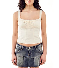 BDG Urban Outfitters Sleeveless Linen-Blend Camisole Top