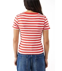BDG Urban Outfitters Stripe Cap Sleeve T-Shirt