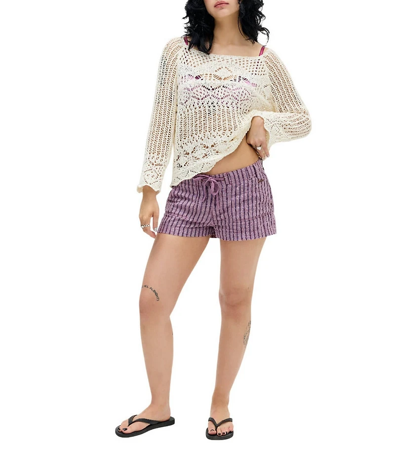 BDG Urban Outfitters Striped Linen Blend Shorts