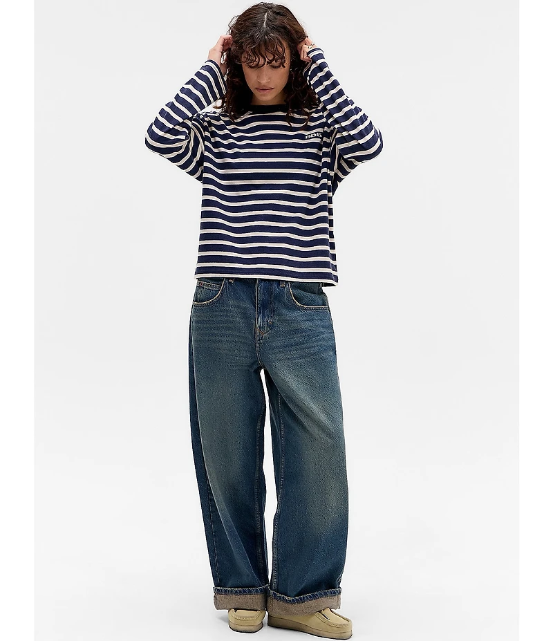 BDG Urban Outfitters Striped Long Sleeve Dad T-Shirt