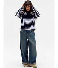 BDG Urban Outfitters Striped Long Sleeve Dad T-Shirt