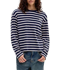 BDG Urban Outfitters Striped Long Sleeve Dad T-Shirt