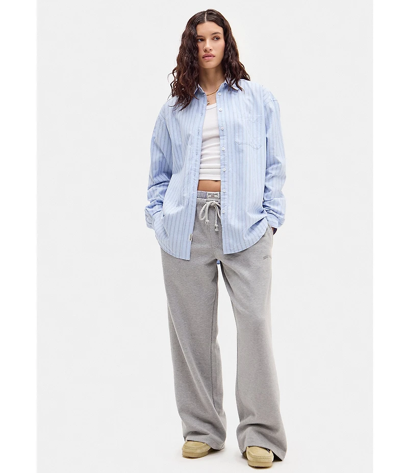 BDG Urban Outfitters Striped Long Sleeve Poplin Shirt