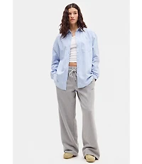 BDG Urban Outfitters Striped Long Sleeve Poplin Shirt