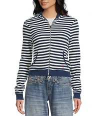 BDG Urban Outfitters Striped Waffle Jacket