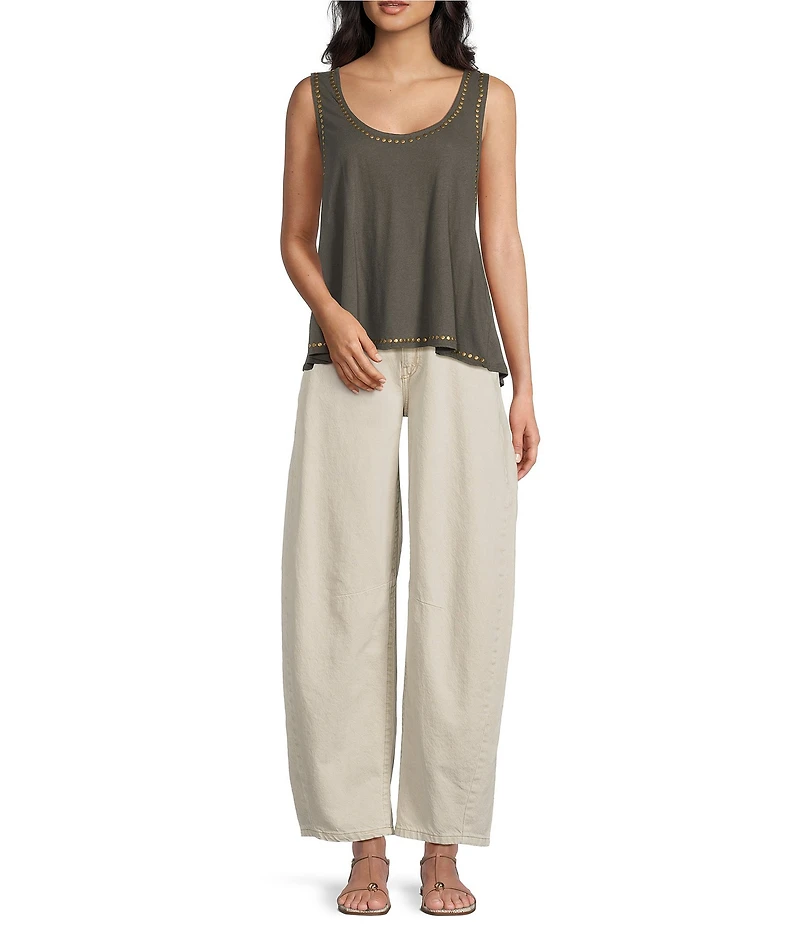 BDG Urban Outfitters Studded Sleeveless V-Neck Tank Top