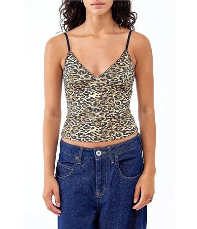 BDG Urban Outfitters Je Taime Leopard Print Camisole