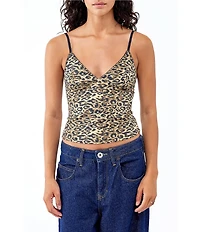 BDG Urban Outfitters Je Taime Leopard Print Camisole