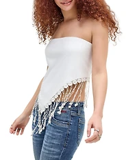 BDG Urban Outfitters Textured Fringe Knit Bandeau