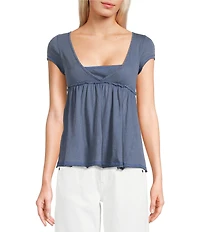 BDG Urban Outfitters Tina Short Sleeve Babydoll Top