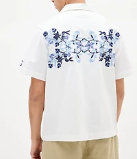 BDG Urban Outfitters Woven Embroidered Floral Shirt