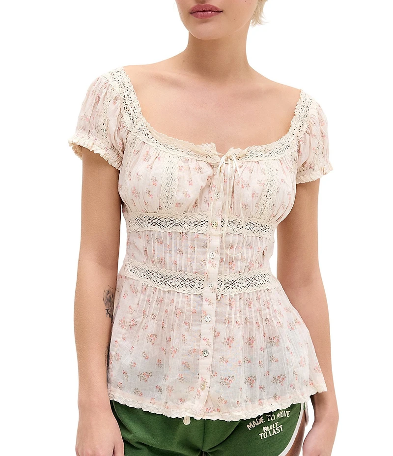 BDG Urban Outfitters Woven Faye Blouse