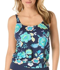 Beach House Diamond Meadows Brandy Blouson Tankini Swim Top