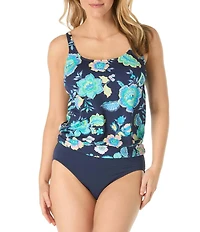 Beach House Diamond Meadows Brandy Blouson Tankini Swim Top