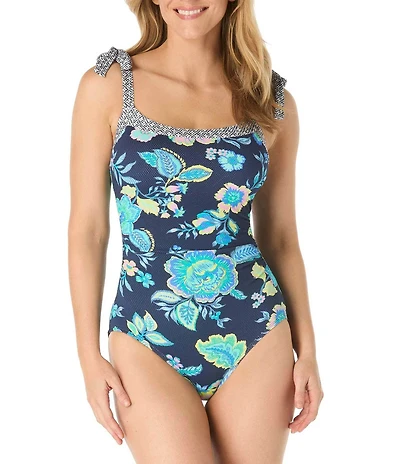 Beach House Diamond Meadows Brooke Scoop Neck Underwire One Piece Swimsuit