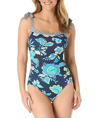 Beach House Diamond Meadows Brooke Scoop Neck Underwire One Piece Swimsuit