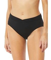 Beach House Letty Solid Crossover Texture Bikini Swim Bottom
