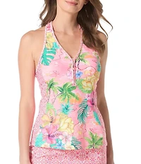 Beach House Mai Tai Magic Errina V-Neck Racerback Tankini Swim Top