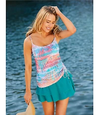 Beach House Paloma Beach Cadence Layered Ruffle Pull-On Swim Skort