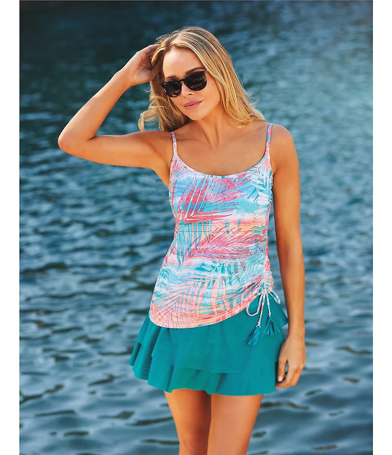 Beach House Paloma Beach Cadence Layered Ruffle Pull-On Swim Skort