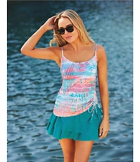 Beach House Paloma Beach Cadence Layered Ruffle Pull-On Swim Skort