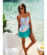 Beach House Paloma Beach Cadence Layered Ruffle Pull-On Swim Skort