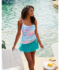 Beach House Paloma Beach Cadence Layered Ruffle Pull-On Swim Skort