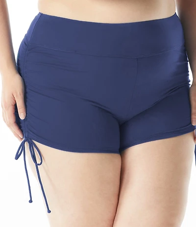 Beach House Plus Size Paloma Beach Solids Blake Adjustable Swim Short
