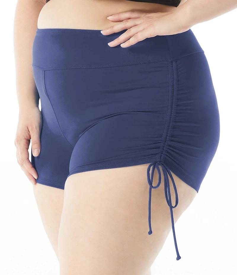 Beach House Plus Size Paloma Beach Solids Blake Adjustable Swim Short