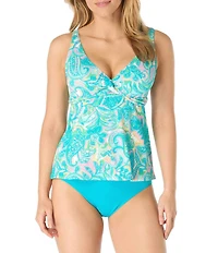 Beach House The Sweet Life Willow Twist Front Underwire Tankini Swim Top