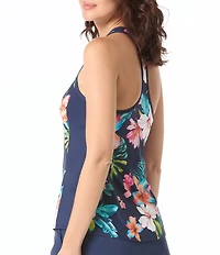 Beach House Vibrant Vacay Erinna Racerback Tankini Swim Top