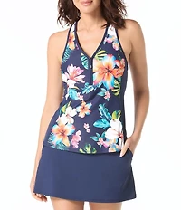 Beach House Vibrant Vacay Erinna Racerback Tankini Swim Top