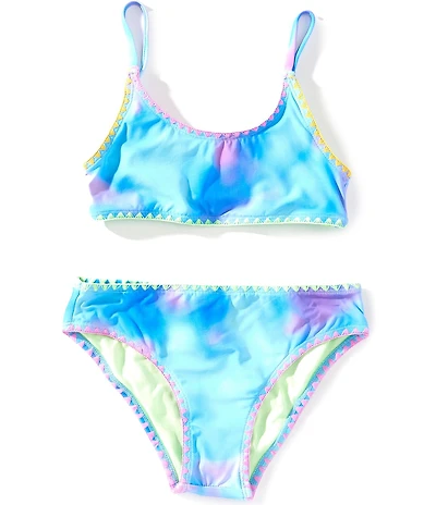 Beach Lingo Big Girl Colorblock Bralette & Hipster Bottom 2 Piece Swimsuit Set