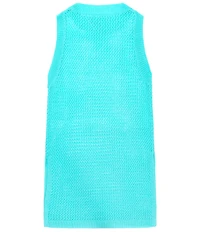 Beach Lingo Big Girls Sleeveless Knit Crocheted Swim Coverup