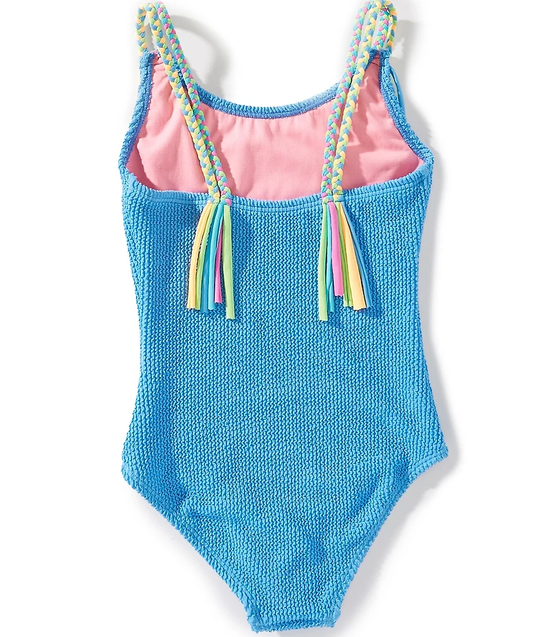 Beach Lingo Big Girls Braided Strap One-Piece Swimsuit